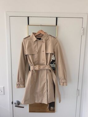 Tommy Hilfiger Tan Trench Coat with Belt